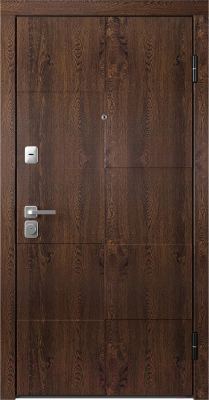 Входная дверь Belwooddoors Модель 10 210x90 правая (орех/палаццо 2 эмаль белый)