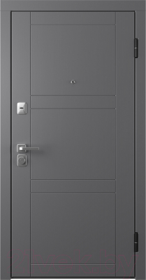 Входная дверь Belwooddoors Модель 8 210x90 правая (графит/Alta эмаль белый)