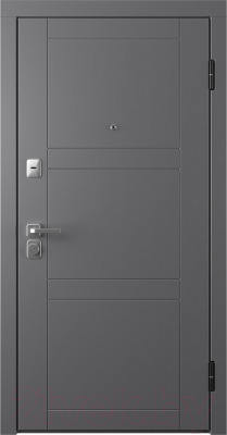 Входная дверь Belwooddoors Модель 8 210x90 правая (графит/Arvika эмаль белый)