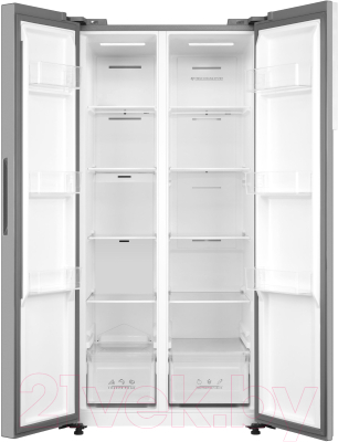 Холодильник с морозильником Korting KNFS 83414 Х