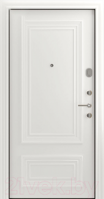 Входная дверь Belwooddoors Модель 8 210x90 правая (орех/палаццо 2 эмаль белый)