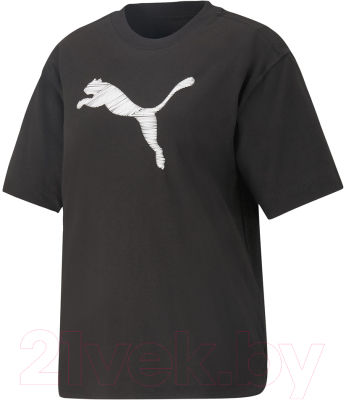 Футболка спортивная Puma Her Tee / 67310701 (2XS, черный)