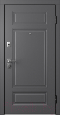 Входная дверь Belwooddoors Модель 9 210x90 правая (графит/Arvika эмаль белый)