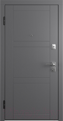 Входная дверь Belwooddoors Модель 8 210x90 левая (графит/Alta эмаль белый)
