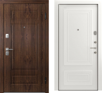 Входная дверь Belwooddoors Модель 9 210x90 правая (орех/палаццо 2 эмаль белый) - 