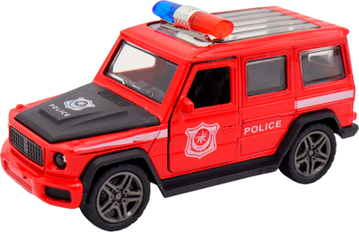 Масштабная модель автомобиля Funky Toys Служебная с мигалкой / FT1101-96 (красный) - 