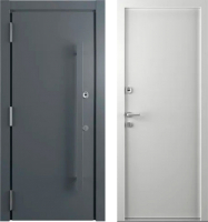 Входная дверь Belwooddoors Argos Grand 77 210x100 Black левая (антрацит/белый) - 