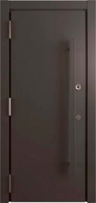 Входная дверь Belwooddoors Argos Grand 77 210x100 Black левая (коричневый/белый)