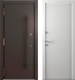 Входная дверь Belwooddoors Argos Grand 77 210x100 Black левая (коричневый/белый) - 