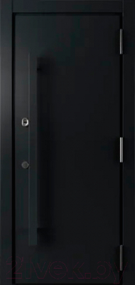 Входная дверь Belwooddoors Argos Grand 77 210x100 Black правая (черный/белый)
