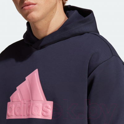 Худи Adidas Future Icons / IC3747 (2XL, синий/розовый)