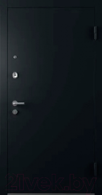 Входная дверь Belwooddoors Start 210x90 правая (черный/белый ламинированный)