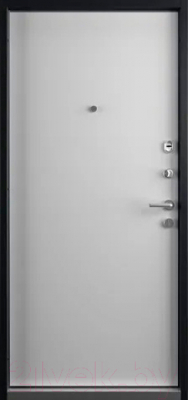 Входная дверь Belwooddoors Start 210x90 правая (черный/белый ламинированный)