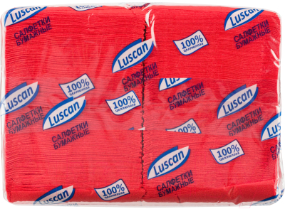 Бумажные салфетки Luscan Profi Pack / 476879 (400шт, красный)