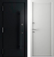 Входная дверь Belwooddoors Argos Grand 77 210x90 Black левая (черный/белый) - 
