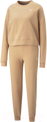 Комплект одежды Puma Loungewear Suit / 67370289 (XS, бежевый)