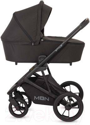 Детская универсальная коляска mooN Style 2 в 1 2023 / 63950500-RU533 (Black)