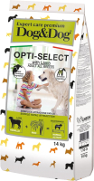 Сухой корм для собак Dog & Dog Expert Opti-Select с ягненоком и рисом (14кг) - 