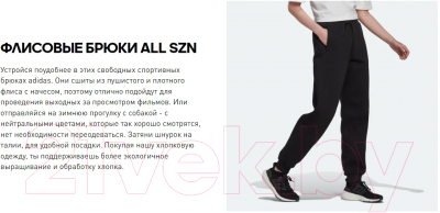 Штаны Adidas SZN / HK0439 (M, черный)