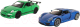 Набор игрушечных автомобилей Welly Porsche 918 Spyder и Porsche 911 / 42310F-2G(V) - 