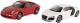 Набор игрушечных автомобилей Welly Porsche 911 Carrera S и Audi R8 Coupe / 44000-2SG(B) - 