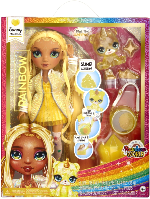 Кукла с аксессуарами Rainbow High Classic Санни Мэдисон / 42684 (желтый)