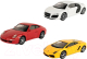 Набор игрушечных автомобилей Welly Lambo Gallardo, Porsche 911 и Audi R8 Coupe / 44000-3SG(B) - 