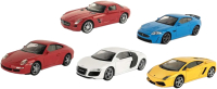 Набор игрушечных автомобилей Welly Lambo Gallardo, Porsche 911, Audi R8 / 44000-5SG(B) - 