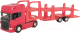 Автовоз игрушечный Welly Scania V8 R730 / 68023SS-F-GW (красный) - 