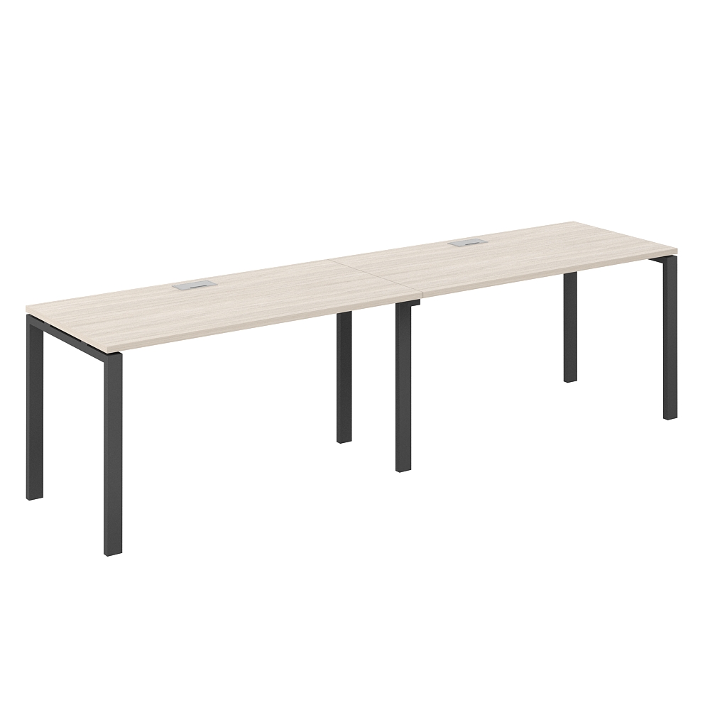 Комплект письменных столов Norden s-b-s 280x60x75 / SG.224.OL.63.AN (дуб светлый/антрацит)