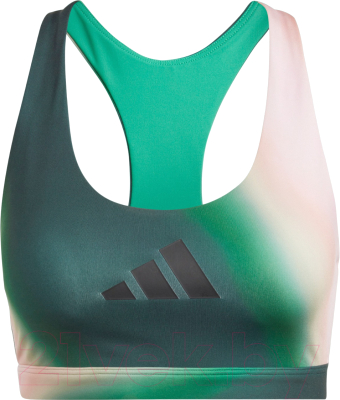 Топ спортивный Adidas Powerimpact / HS2923 (L, зеленый/белый)