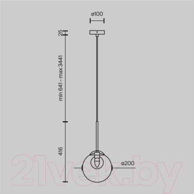 Потолочный светильник Maytoni Basic Form MOD521PL-01G3