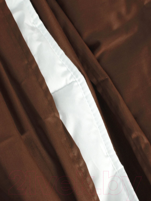 Комплект постельного белья Loon Аделина 90x200/70x70 / КПБ.С-1.5-70-8 (коричневый, на резинке )