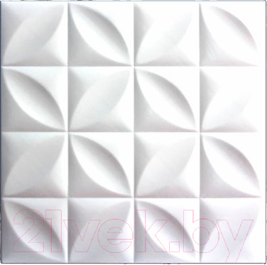 Потолочная плита SOLID C2004 из экструдированного пенополистирола (500x500, уп. 8шт, белый)