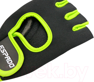 Перчатки для фитнеса Espado ESD001 (XS, черный/зеленый)