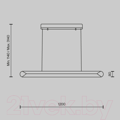 Потолочный светильник Maytoni Motion MOD276PL-L40W3K