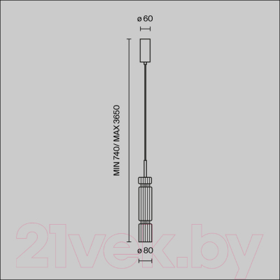 Потолочный светильник Maytoni Ordo MOD272PL-L12BS3K1