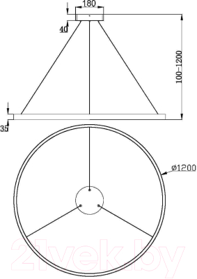 Потолочный светильник Maytoni Rim MOD058PL-L65BK