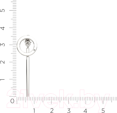 Серьги из серебра ZORKA 03D0074 (с бриллиантами)