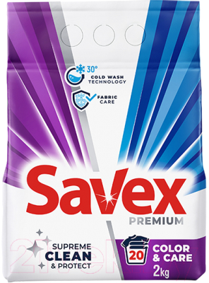 Стиральный порошок Savex Color&Care Automat (2кг)