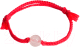 Браслет Wolves Красная нить с розовым кварцем 40885 - 