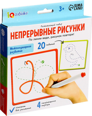 

Развивающие карточки, IQ Непрерывные рисунки / 9898370