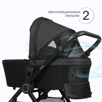 Детская универсальная коляска Tomix Walker 2 в 1 / BD101B (Black)
