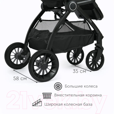 Детская универсальная коляска Tomix Walker 2 в 1 / BD101B (Grey)