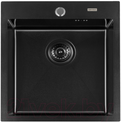 Мойка кухонная Arfeka AF PVD Nano 50x50.5 (черный)