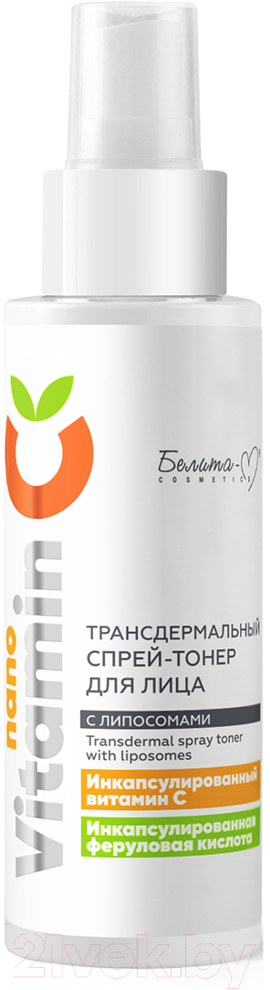 Спрей для лица Белита-М NanoVitamin С Трансдермальный тонер с липосомами (150мл)