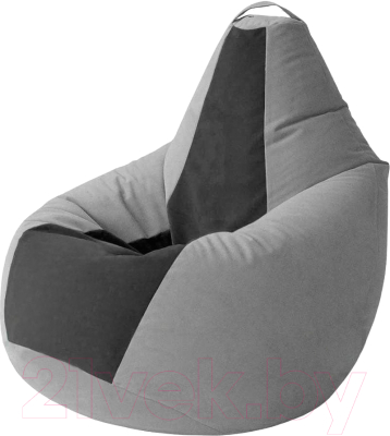 Бескаркасное кресло Kreslomeshki Груша Kombo XL / GKV-120x 85-SСH (сталь/черный)