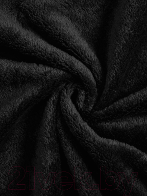 Плед Loon Велсофт 220x200 / П.С-220-1 (черный)