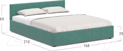Двуспальная кровать Moon Family 1254 / MF005216