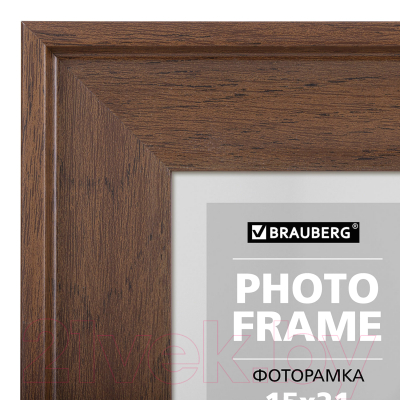 Рамка Brauberg Walnut / 391264 (орех)